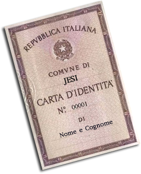 La carta di identità cartacea