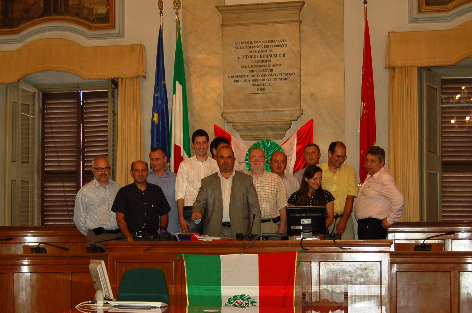 Foto dell'incontro con amminstratori e tecnici dei comuni di GALATI e MANGALIA (Romania)