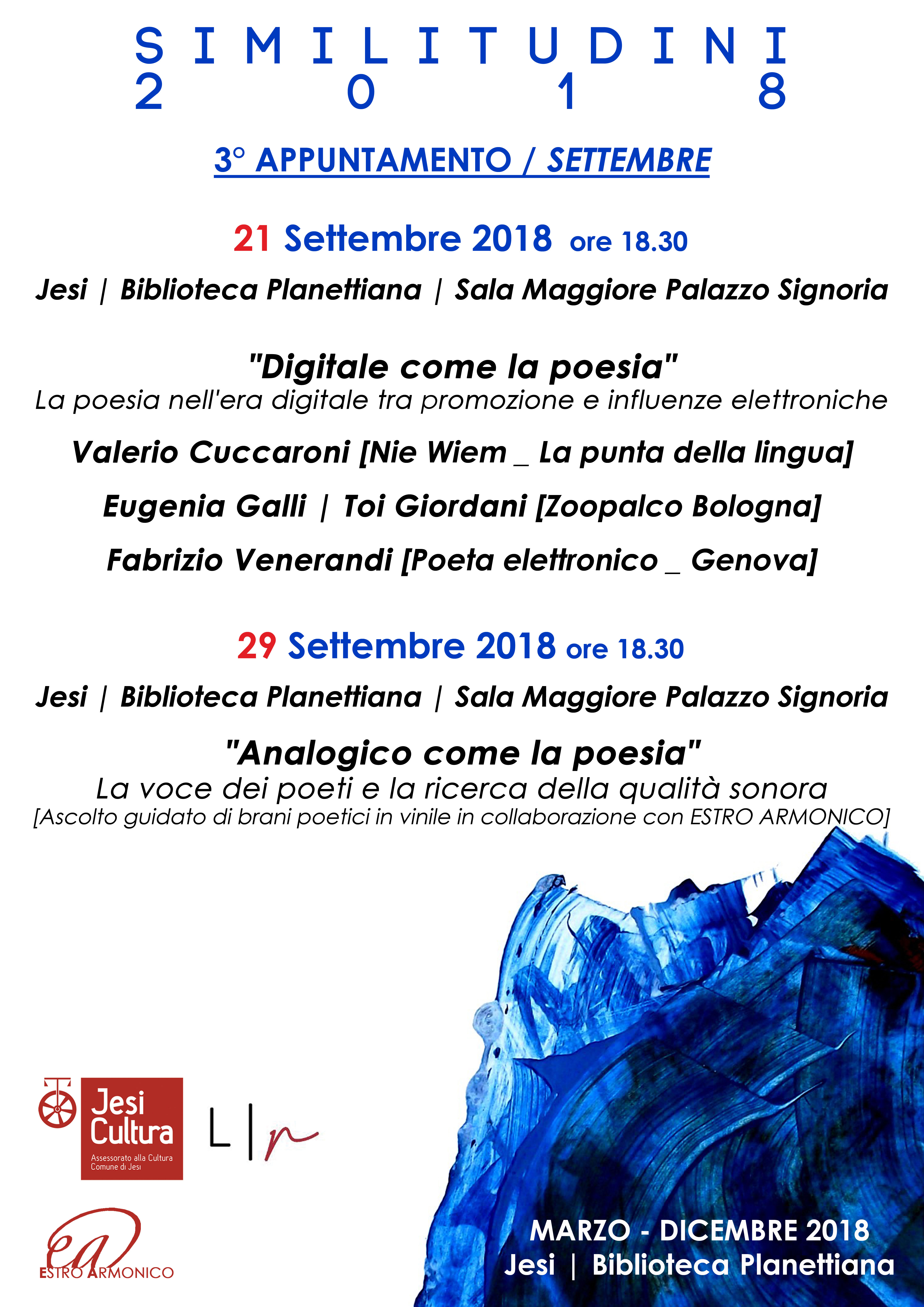 Similitudini settembre 2018