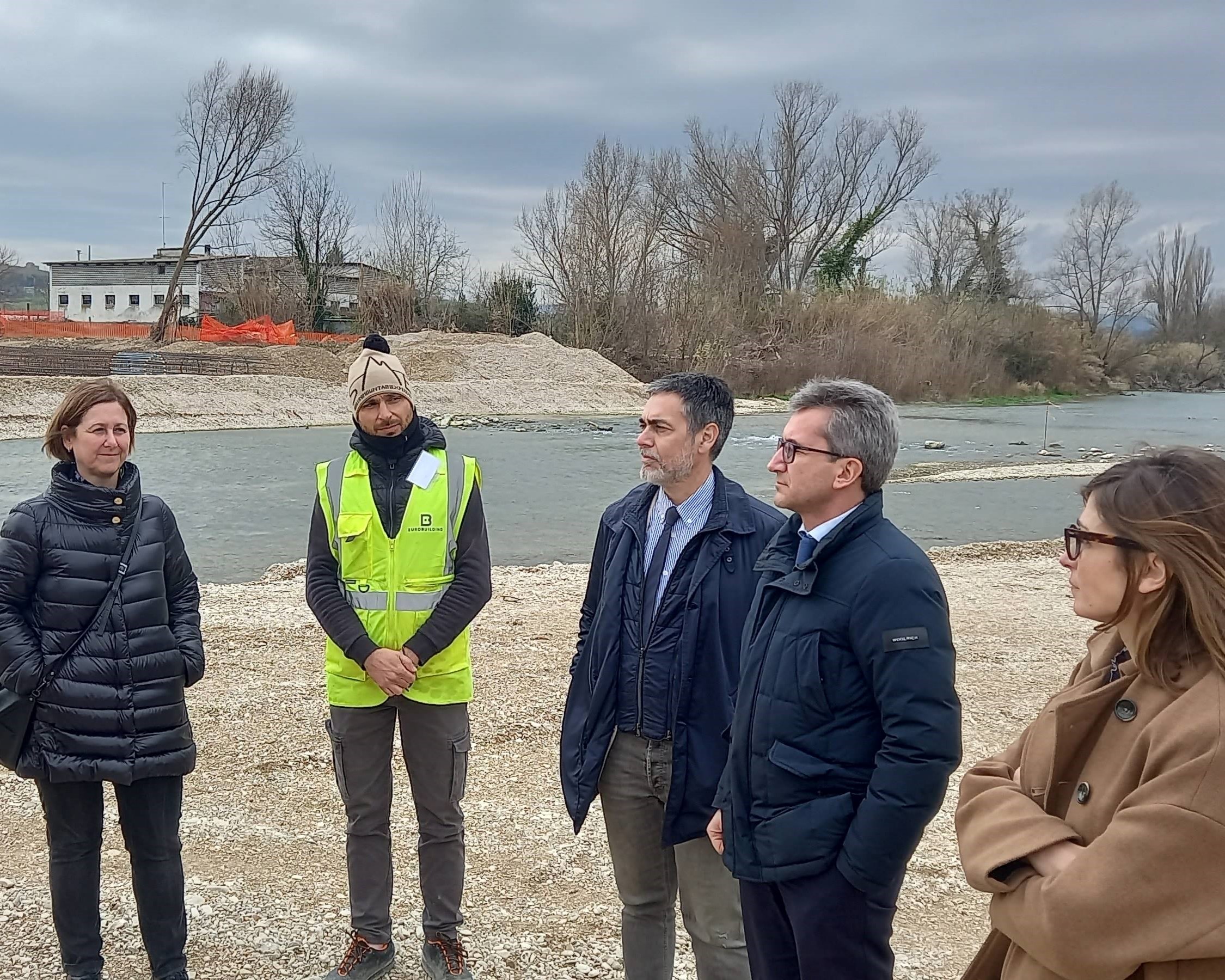 Visita Ass. Baldelli e Sindaco al Ponte San Carlo