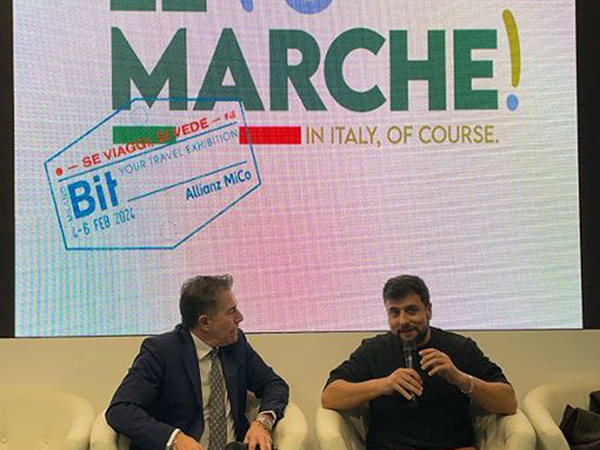 L'assessore Tesei alla BIT di Milano